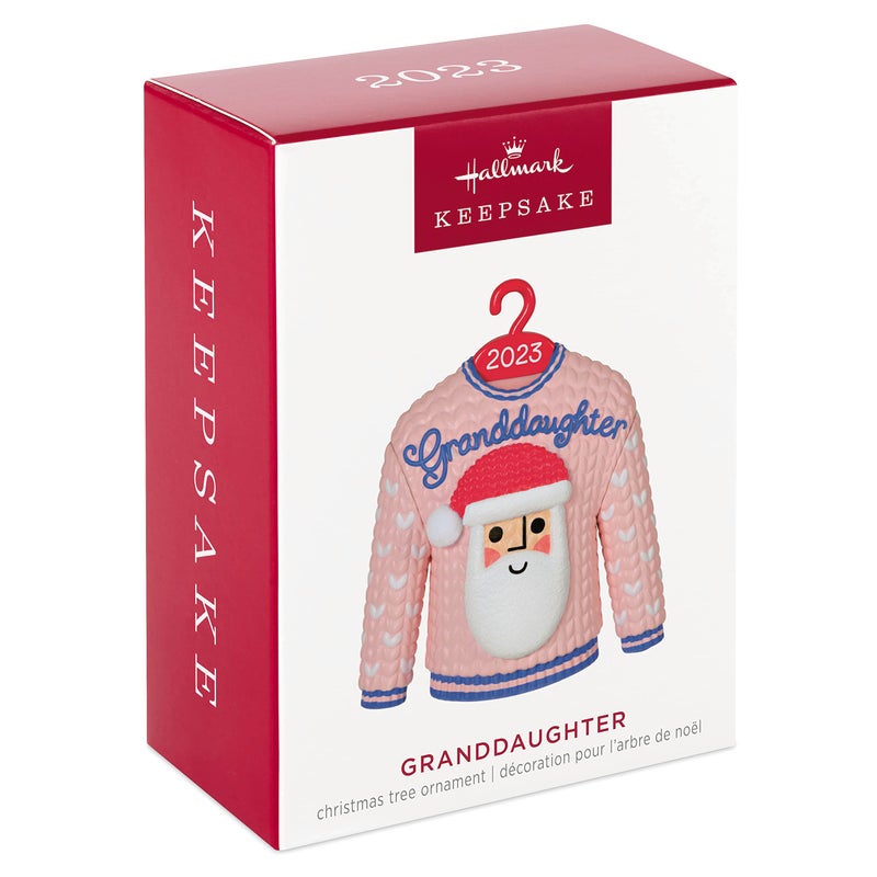 Hallmark Keepsake Hallmark Keepsake Christmas Ornament 2023  Granddaughter Christmas Sweater  Family Gifts - Image 3