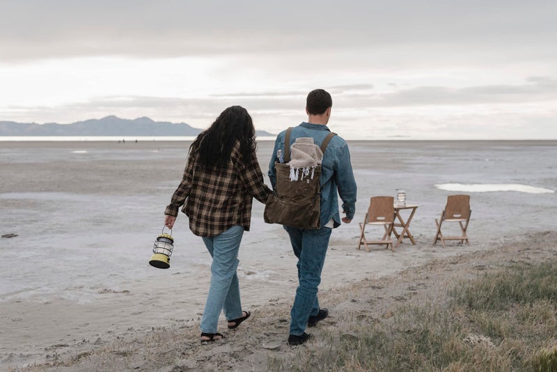 Barebones Harvesting and Gathering Bag - Foraging, Harvest and Fruit Picking Bag with Convertible Straps - Water-Resistant Waxed Canvas Gardening Tool Bag (Dark Khaki) - Image 2