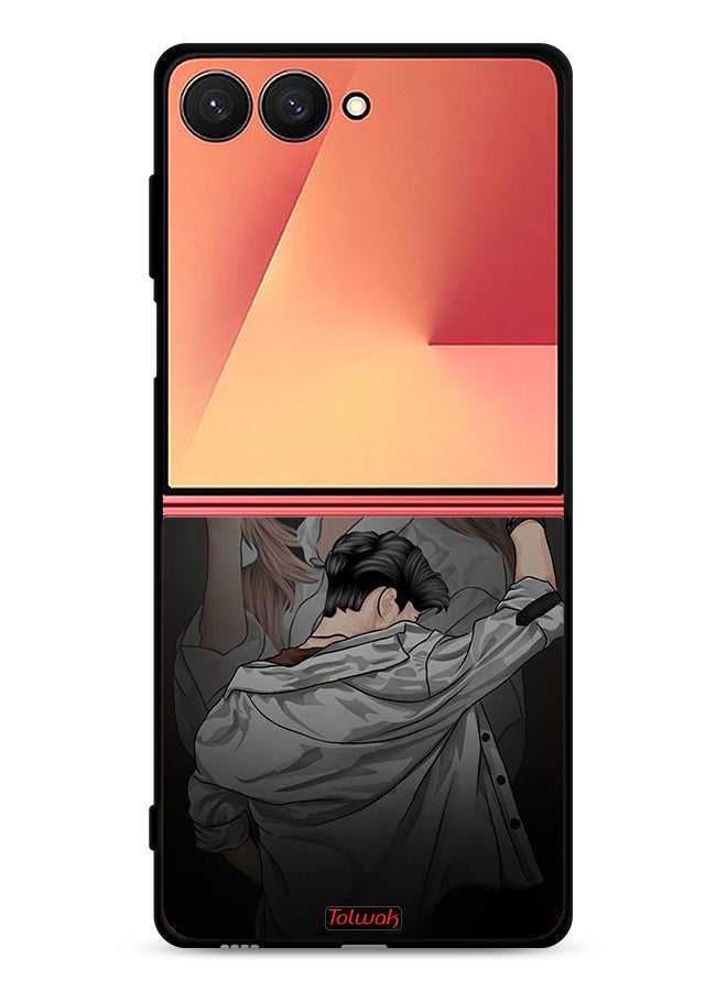 Tolwak Samsung Galaxy Z Flip7 Protective Case Cover Gang Of Couple - Image 1