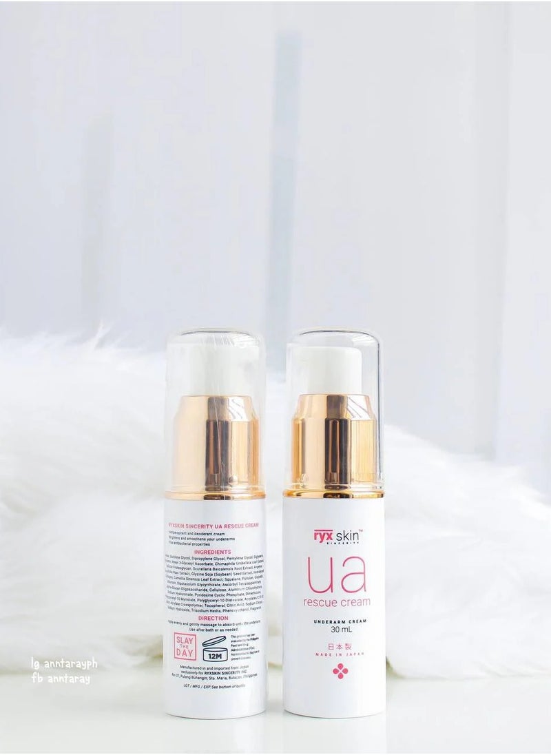 ryxskin sincerity Ryxskin UA Rescue Cream Underarm Cream 30ml  - Image 1