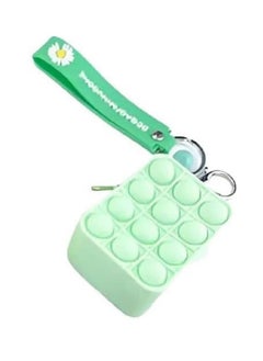 Generic "Innovative Silicone Fidget Keychain for Stress Relief, Pop It Bubbles (light green)."  - Image 1