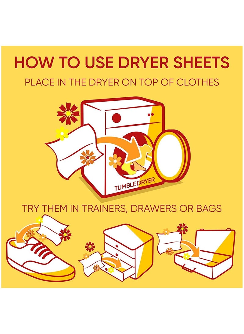 Lenor Tumble Dryer Sheets Summer Breeze 34 Sheets - Image 3