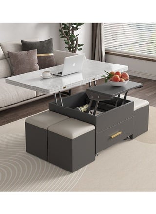 Multifunctional Adjustable Height Modern Dining Table Set Coffee Table Set - pzsku/Z35A896E8F5220908942BZ/45/_/1738817531/c48b1a49-5fed-4244-80a5-d0f4e58e3b7d