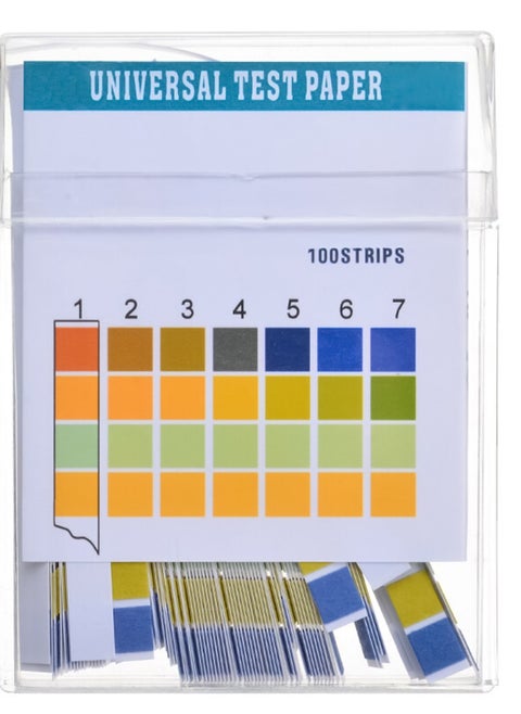 Universal Test Paper | pH Range 0-14 | Pack of 100 Strips | Accurate and Easy-to-Use | Ideal for Laboratory, Home, and Industrial Applications