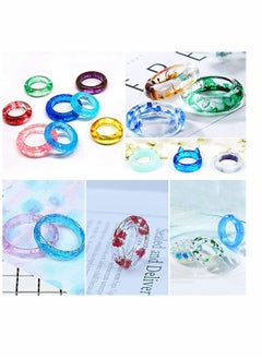 Y&D 17 Cavities Resin Ring Mold Silicone Jewelry Epoxy Casting Molds, for DIY Necklace Pendant, Earrings, Keychains, Crayons, Clay Crafts, With 3 Pieces of Cat Ears  - Image 4