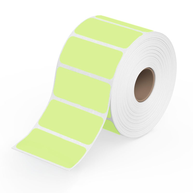 Rollo Direct Thermal 2x1 Sticker Labels - Roll of 1,000 Green Thermal Labels - Multi-Purpose Thermal Printer Stickers - Image 1