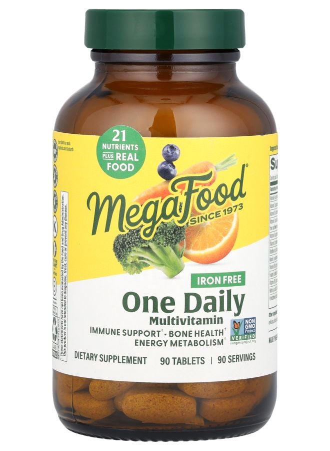 MegaFood One Daily Multivitamin Iron Free  90 Tablets - Image 1