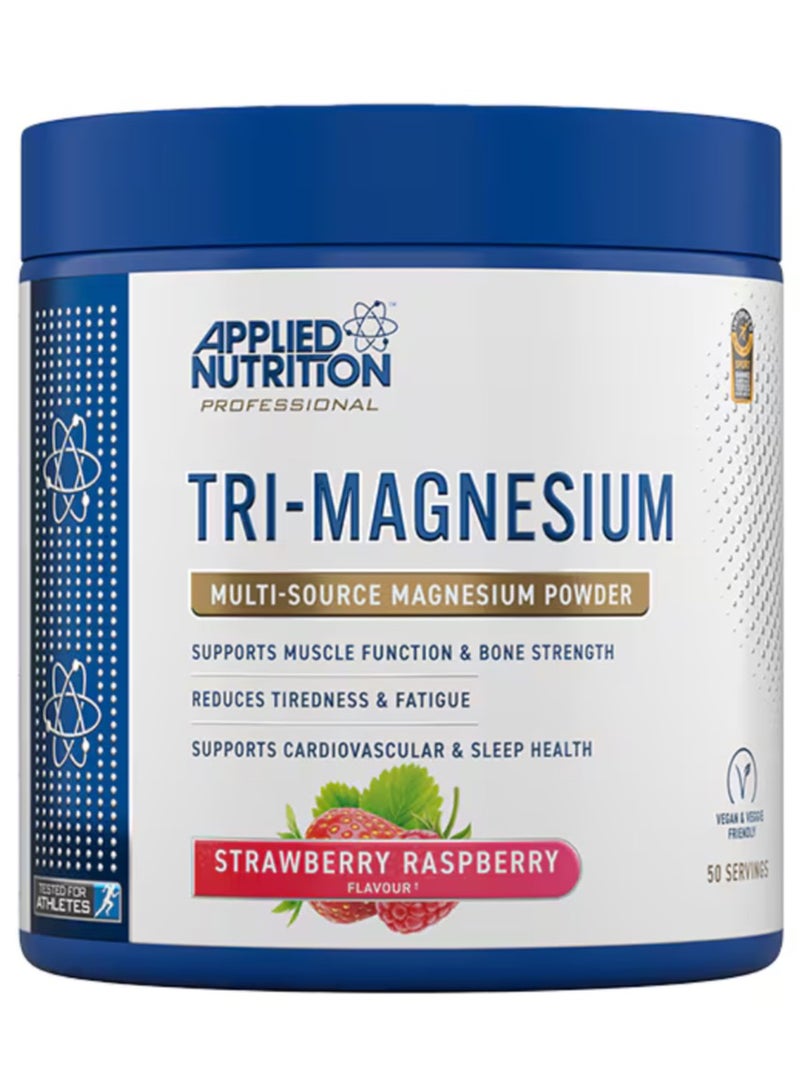Applied Nutrition Tri-Magnesium Powder Strawberry Raspberry 200g - Image 1