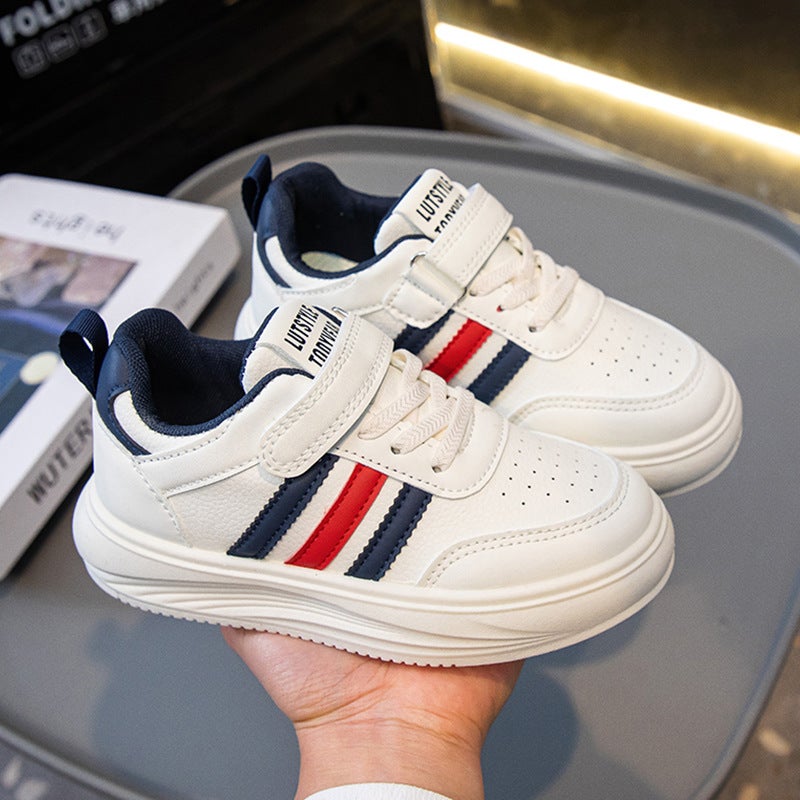 Children'S Board Shoes Boys And Girls Sneaker New Student White Shoes All-Match Soft Sole Middle And Large Children Casual Shoes - Image 3