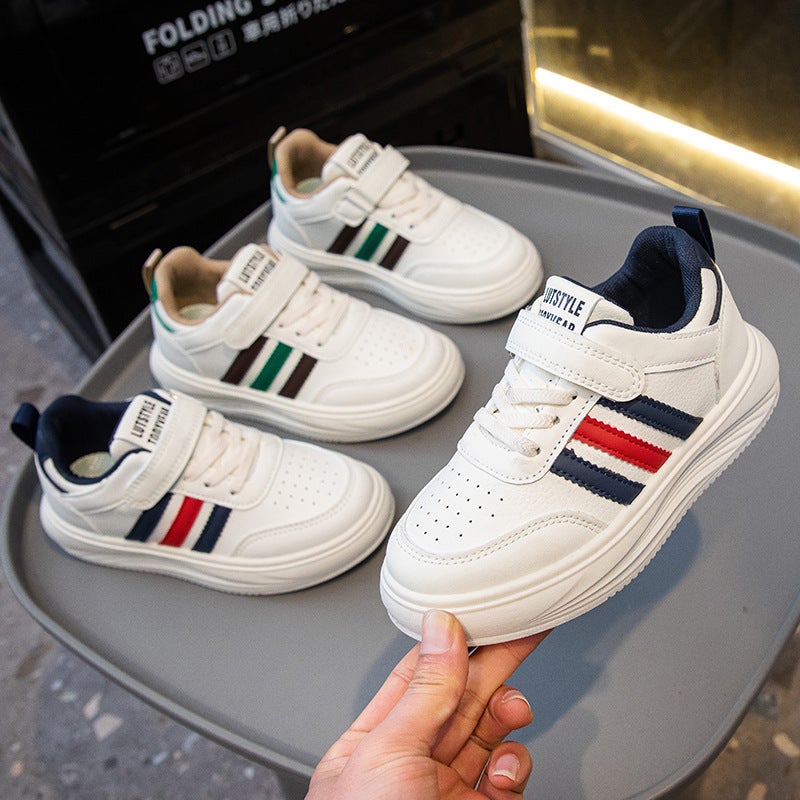 Children'S Board Shoes Boys And Girls Sneaker New Student White Shoes All-Match Soft Sole Middle And Large Children Casual Shoes - Image 2