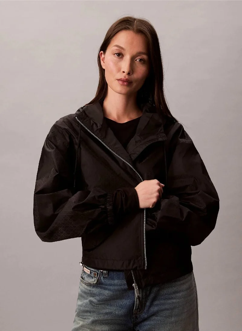 Emblem Logo Jacquard Wind Jacket