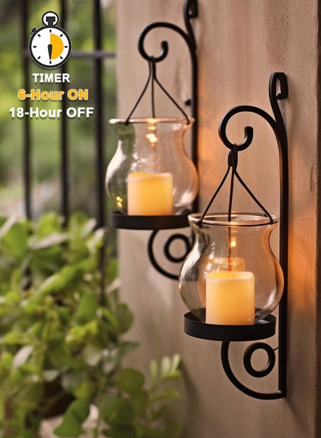Homemory 12PCS Auto Timer Flameless Votive Candles, Flickering Battery Operated LED Tealight Candles, Realistic Electric Fake Tealight Candles for Wedding, Table, Outdoor(Battery Included) - Image 2