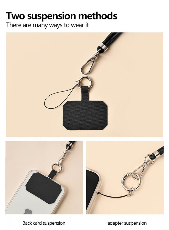 TSYO Universal Phone Lanyard with Adjustable Nylon Crossbody Strap for Most Smartphones（Black）  - Image 3