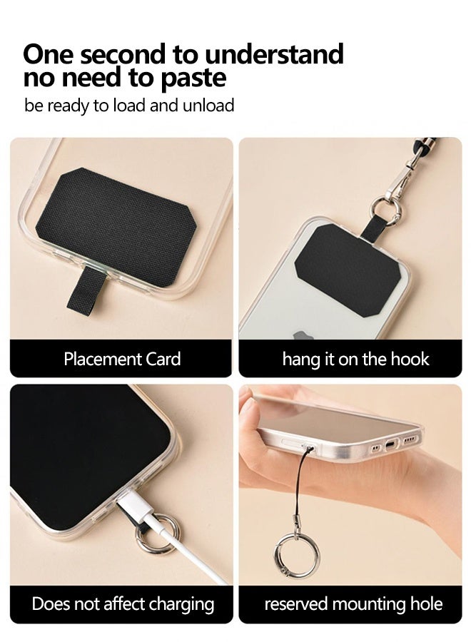TSYO Universal Phone Lanyard with Adjustable Nylon Crossbody Strap for Most Smartphones（Black）  - Image 4