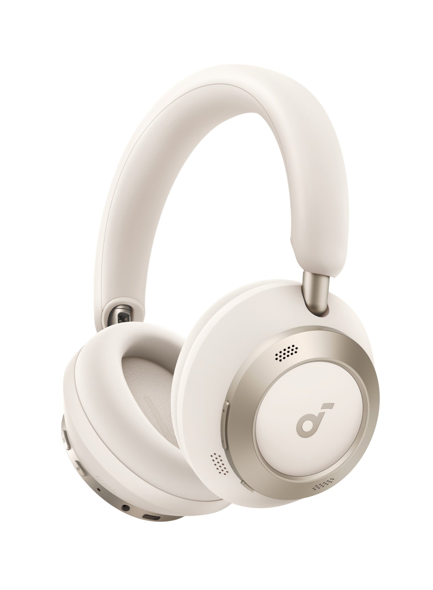 Space One Pro by Anker, Adaptive Active Noise Cancelling Headphones, Super Foldable Design, 60H Lossless Audio, Ultra-Fast Charging, Hi-Res Wireless Audio with LDAC, Comfortable Fit White