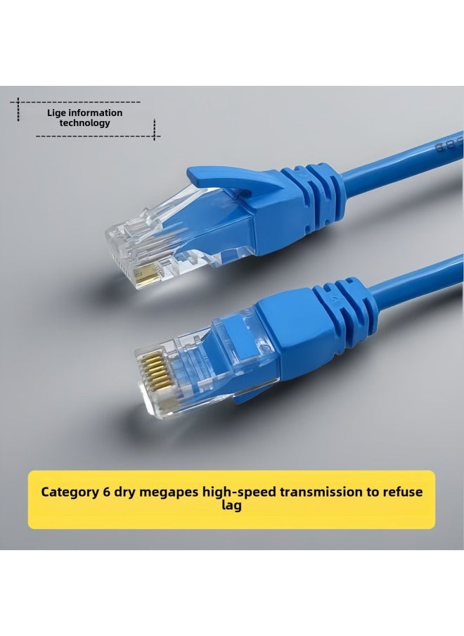 Generic Category 6 Network Cable Household Gigabit Finished Network Cable Computer Router High-speed Cable Non-shielded Broadband Jumper-Color:Black-Line Length:1 M  - Image 2