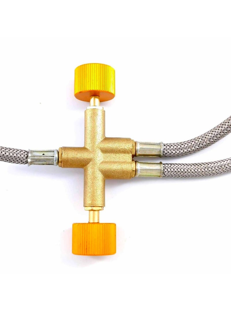 ال سي وصلة لي غاز 2 خط مع صمام - Image 2