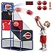 M SANMERSEN Kids Basketball Hoop Arcade Game Set with 4 Balls Electronic Scoreboard and LED Light Indoor and Outdoor Play BirthdayHalloween for 38 Year Old Boy and Girl - Image 2