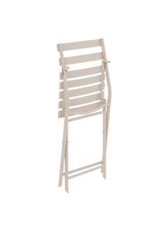 Hesperide Greensboro Pliable Epoxy Treated Steel Foldable Chair Light Beige 81 x 50 cm 187021  - Image 2