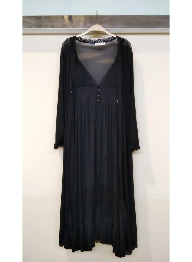 Caprisious Elegant Lace Nightgown and Robe Set – Soft &amp; Comfortable Women’s Sleepwear
