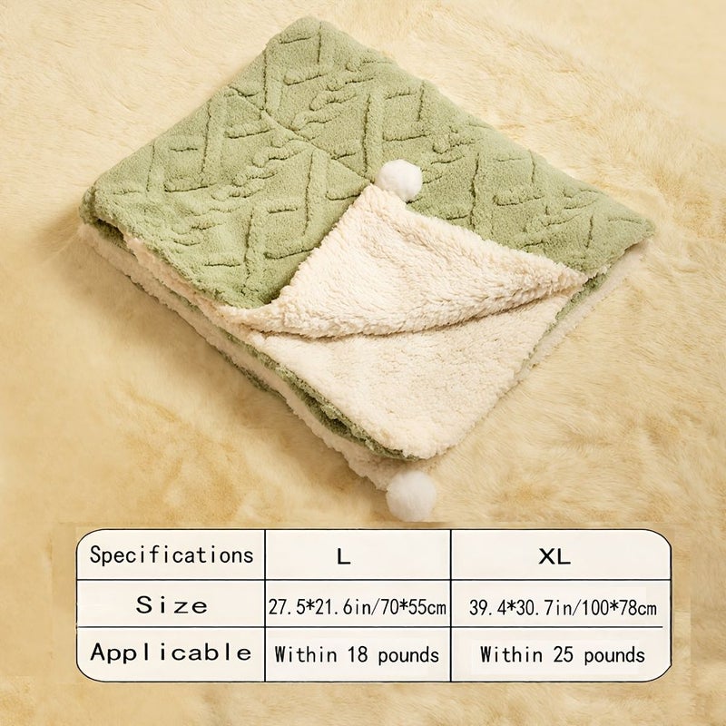 Custom Pet Embroidery Blanket Double Sided Plush Texture Soft Fluffy Yellow 21.65 X 27.56 Inch Style 1 Customizable Dog Cat Name Blanket Gift For Pet Mothers - Image 4