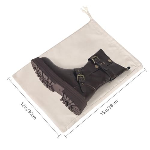 LAKE OF FIRE 4 Pcs Boot Bag for Cowboy Boots Travel Boot Storage Bag for Cowboy Boot Protection 15 X 12 - Image 3