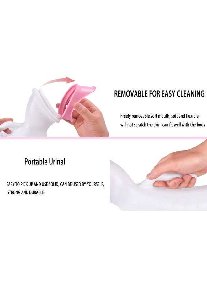 Female Urinal 1000ml/33oz for Women, Urine Bottle for Elderly Pee in Bed, Pee Bottle for Urine Collection in Hospital or Camping，Reusable Chamber Pot - Image 5