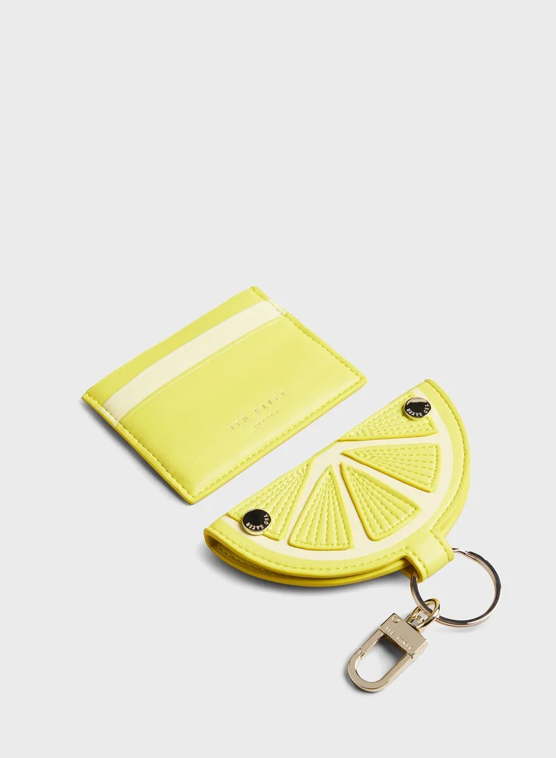 Ted Baker Lemmonn Lemon Slice Keyring And Card Holder