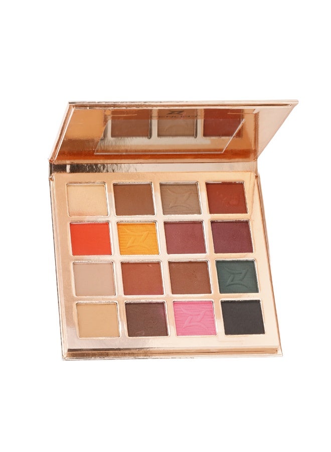 ZENORA Soul of Eyeshadow 16 Color Palette - Your Essential Collection for Warm & Natural Looks - Image 1