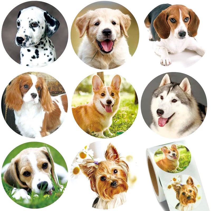 Hohamn 15 Dog Stickers for Kids Teachers 500 Pcs Dog Puppy Stickers for Toddlers Birthday Party School Reward Giveaways