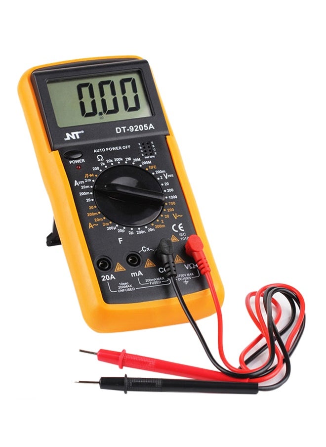 Generic Digital Multimeter Yellow/Black  - Image 1