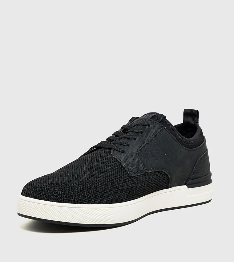Steve Madden Men's Black Mdol Low Top Sneakers