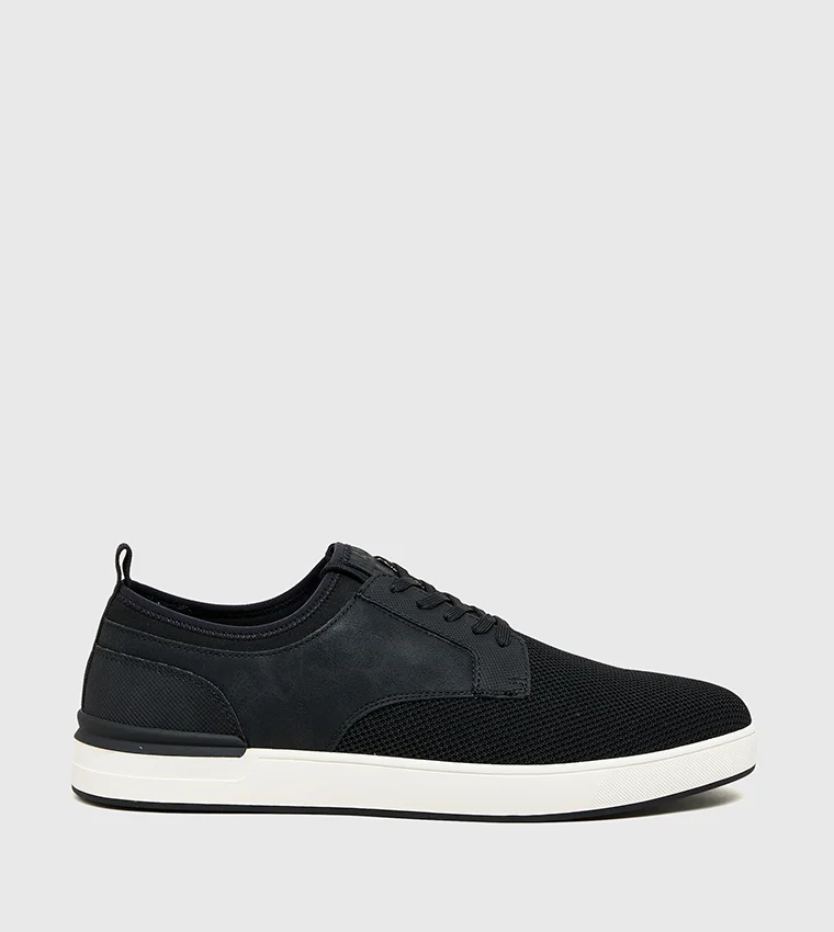Steve Madden Men's Black Mdol Low Top Sneakers