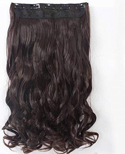 SPYKART Long Wavy Wig for WomenSynthetic Natural Brown Hair Middle Part Wigs Density Glueless Full Machine Made Cosplay Women - Image 2