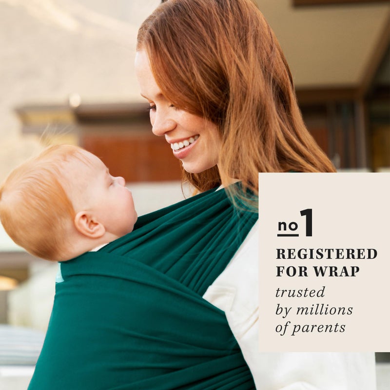 موبي Moby Baby Wrap Carrier Classic for Newborns to Toddlers (8-33lbs), Infant Sling Carrier, Lightweight  Hands Free Design, Adjustable for All Body Types (Pacific) - Image 2