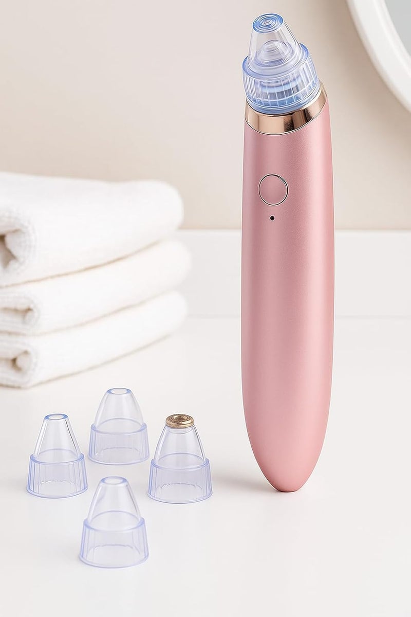 FITTO USB Rechargeable Facial Pore Cleaner – Blackhead Remover Vacuum for Deep Cleansing, Skin Care Tool for Acne, Exfoliation, and Smoother Skin – Portable Beauty Device, Multicolor - Image 3