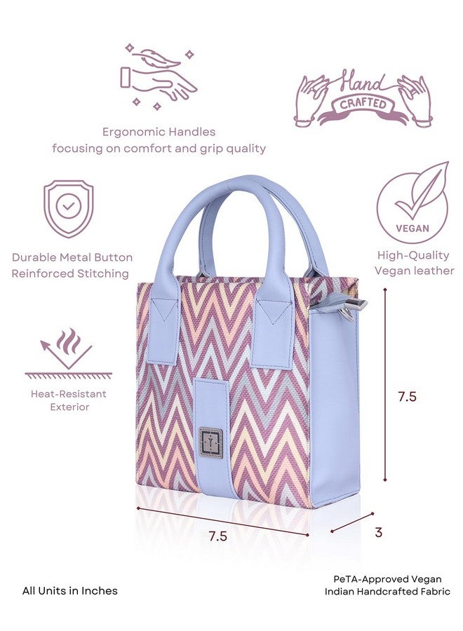 Texas TEXAS Bold Mini Women’s Premium Jute Box Sling Bag | Stylish Party Clutch with Card & Cash Pockets | Elegant Gift for Girls/Women (Lilac Charm)  - Image 3