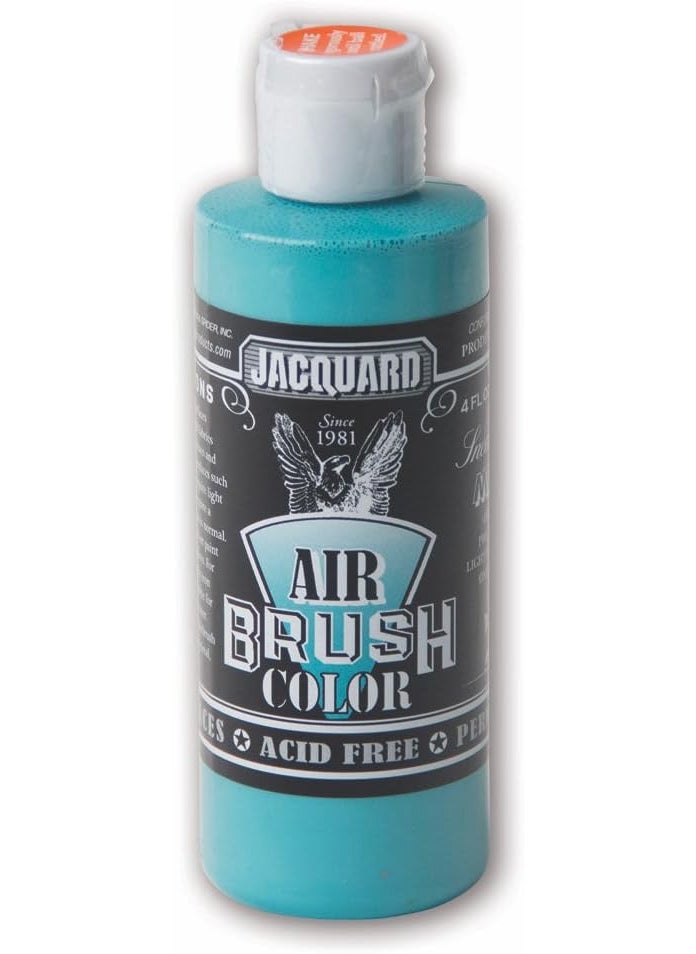 Jacquard Jacquard Sneaker Series Airbrush Color Acrylic Paint for Multiple Surfaces 4 Fluid Ounces Miami Blue 