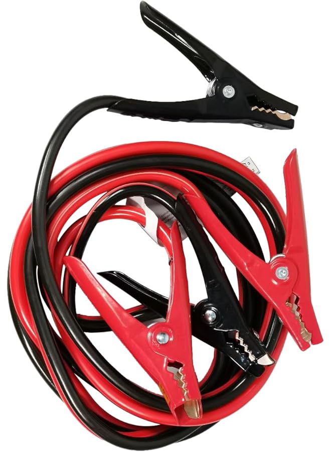 Generic 1000 Amp Car Battery Booster Cable – 12 Ft Heavy Duty Jump Start Cable For Cars, Trucks & Suvs – High Capacity Emergency Power Cable  - Image 1