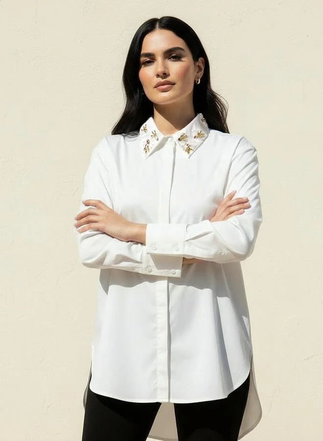 ايكونيك Iconic Shirt with Embellishment