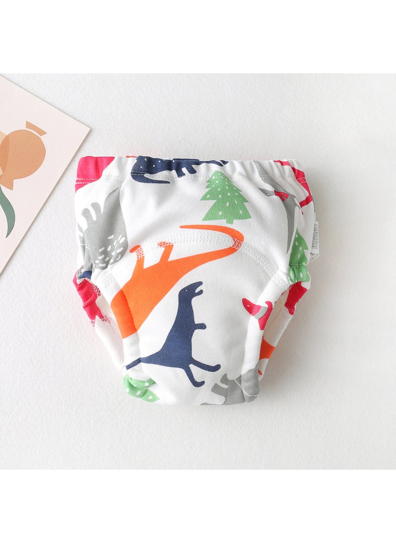 New Cotton Baby Training Pants Waterproof Breathable Colored Dinosaurs 