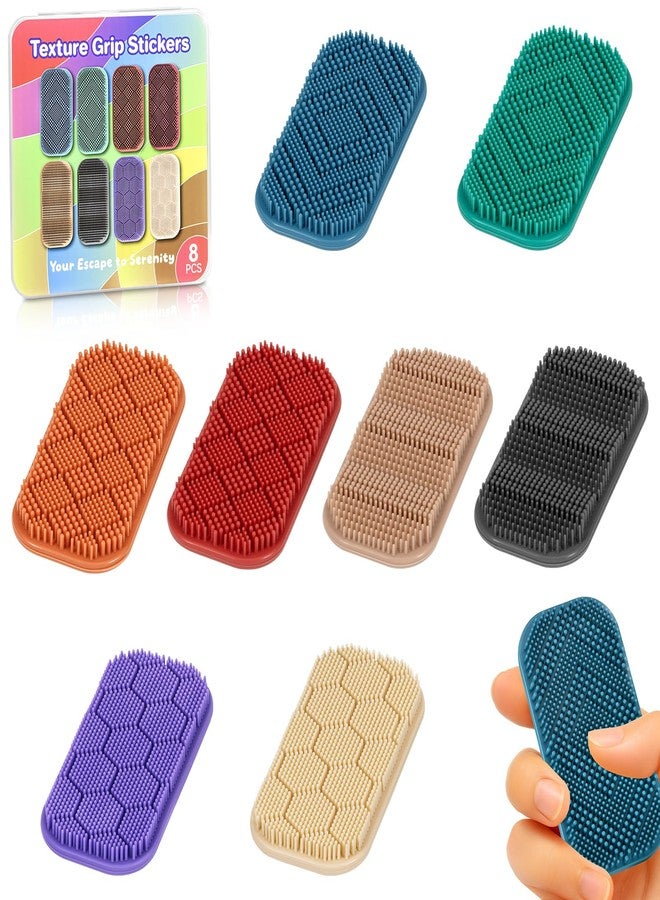Nothomme Sensory Fidget Toys for Kids, Teens, Adults, 8 Pack Textured Sensory Stickers Strips for Anxiety and Stress Relief for Work, Office, Travel or Specil Needs - Image 1