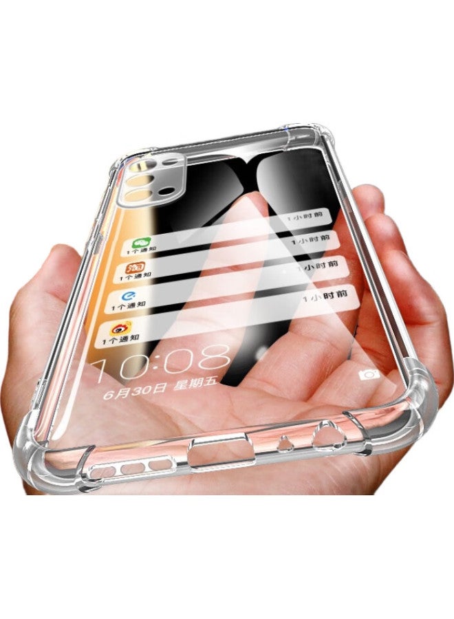 MAIKUQI غطاء هاتف Maikuqi لهاتف Oppo Reno5، غطاء واقي، وسادة هوائية تغطية كاملة، مضاد للصدمات، غلاف TPU ناعم، شفاف بالكامل - Image 1