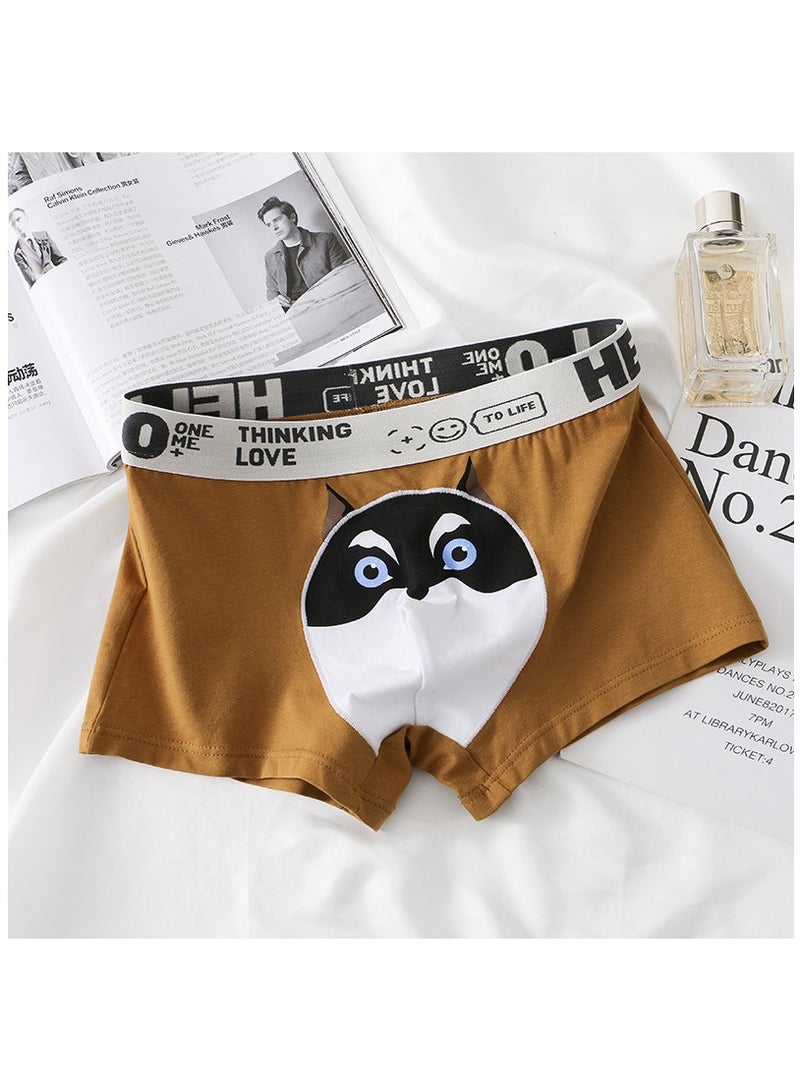 Boxed Men's Printed Breathable Four Corner Underwear Of 3 Pieces  - Image 4