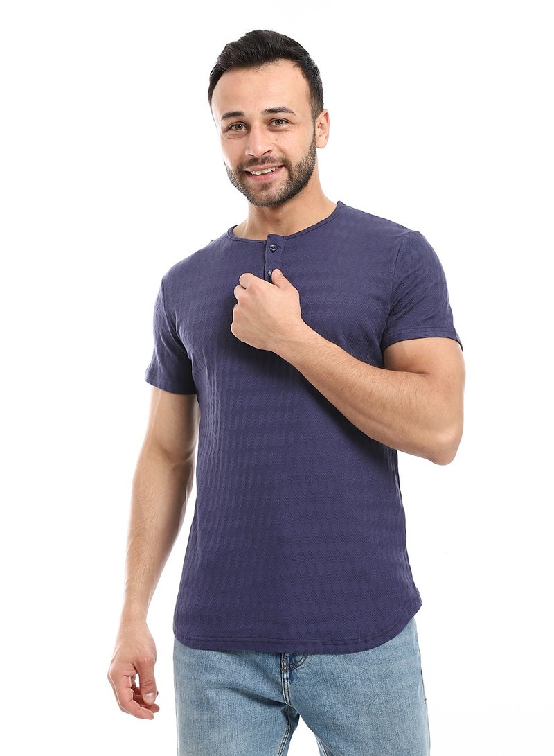 Caesar Mens T- Shirt With Half Sleeves And Round Neck - Image 1