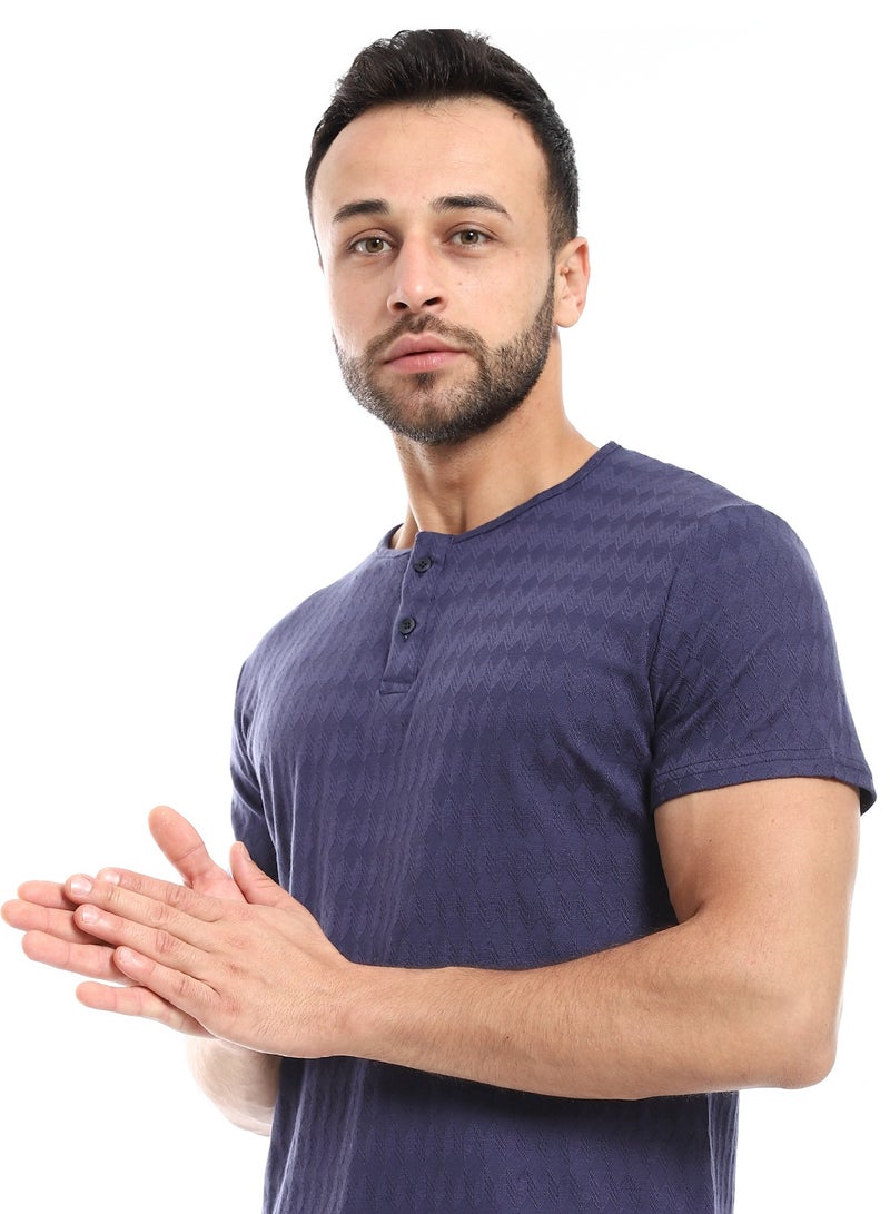 Caesar Mens T- Shirt With Half Sleeves And Round Neck - Image 3