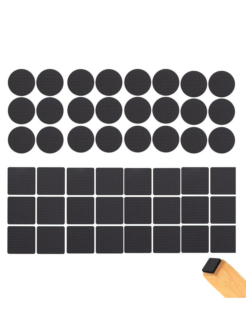 48pcs الأثاث وسادة ، ذاتية اللصق المطاط والأثاث حامي ، 46mm المضادة للانزلاق الأثاث وسادة ، 4mm سميكة المضادة للخدش وسادة مكتب الرئاسة ، وما إلى ذلك ، يمكن أن تقلل من الضوضاء - Image 1