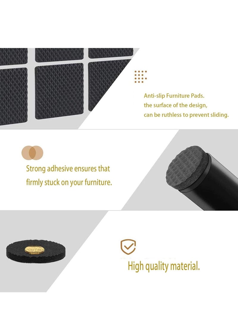 48pcs الأثاث وسادة ، ذاتية اللصق المطاط والأثاث حامي ، 46mm المضادة للانزلاق الأثاث وسادة ، 4mm سميكة المضادة للخدش وسادة مكتب الرئاسة ، وما إلى ذلك ، يمكن أن تقلل من الضوضاء - Image 2