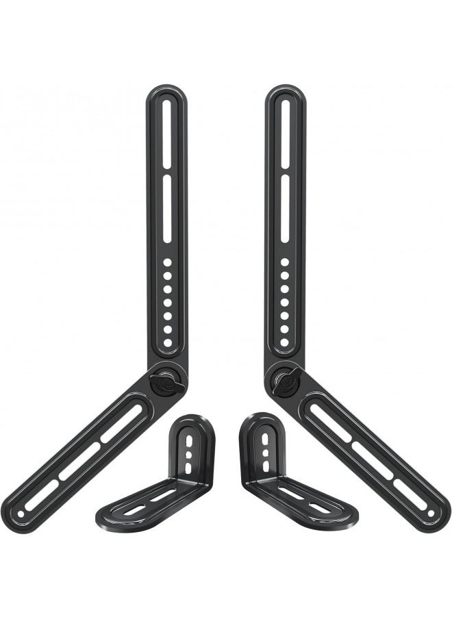 Mounting Dream Soundbar Mount Sound Bar Tv Bracket For Mounting Above Or Under Tv Fits Most Of Sound Bars Up To 15 Lbs, With Detachable Long Extension Plates Md5420