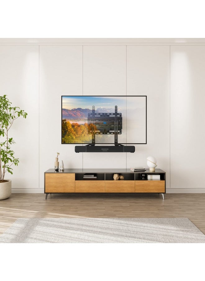 Mounting Dream Soundbar Mount Sound Bar Tv Bracket For Mounting Above Or Under Tv Fits Most Of Sound Bars Up To 15 Lbs, With Detachable Long Extension Plates Md5420